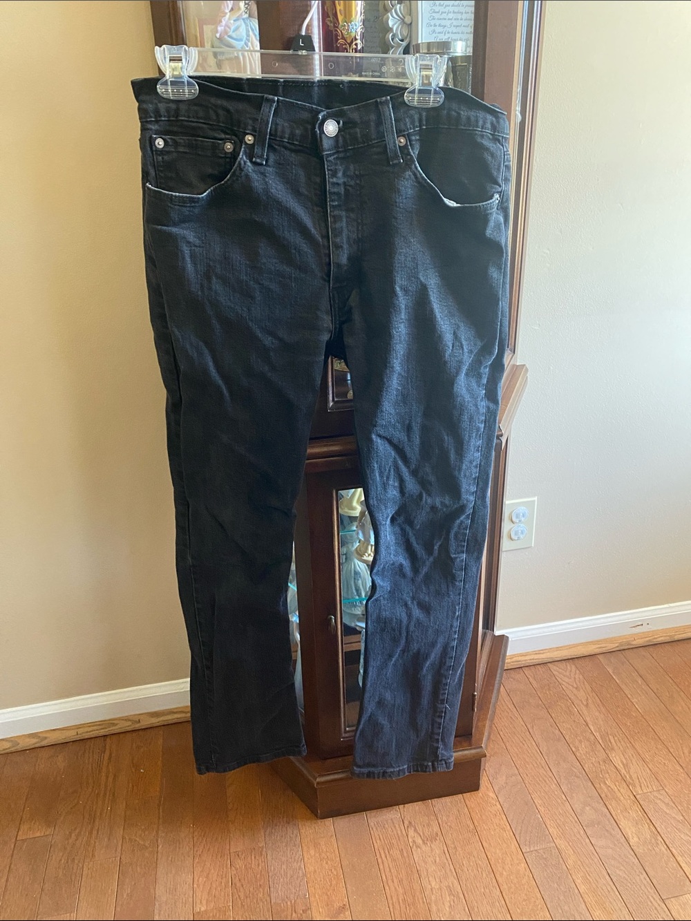 #12. Levi's Black Slim Straight Men Jeans. #12